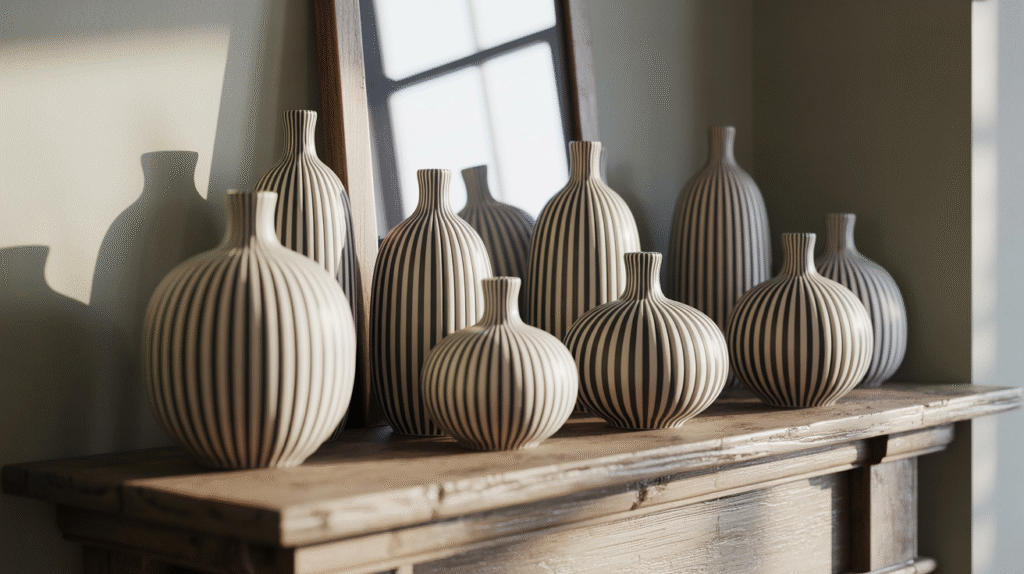 Striped Vases