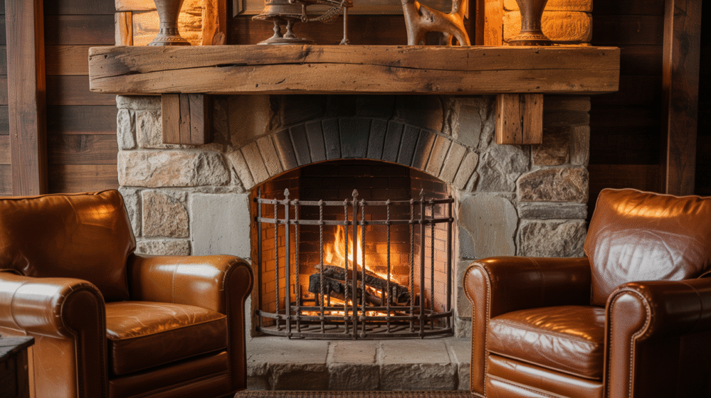 Natural Stone Fireplace