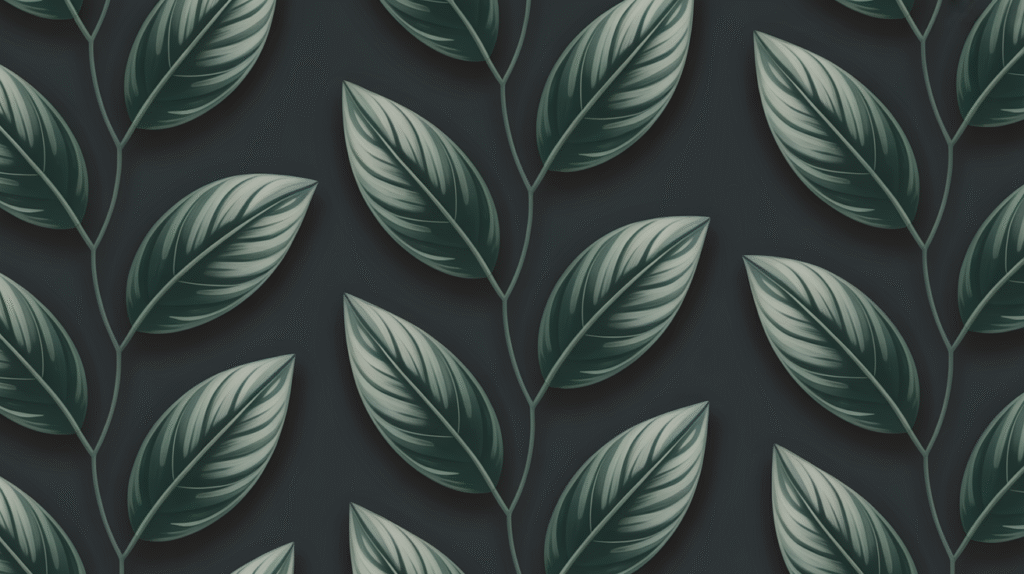 Add Botanical Dark Green Wallpaper for Natural Depth