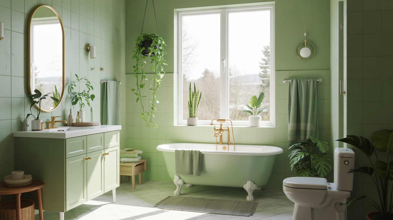 Refresh Your Space with These 30 Green Bathroom Design Ideas