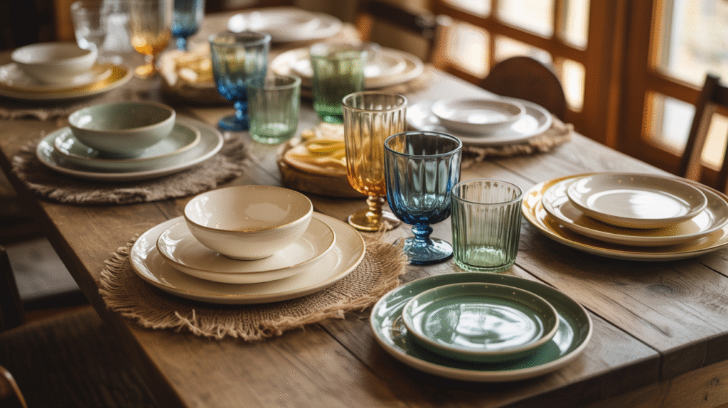 Eclectic Table Settings with Personality