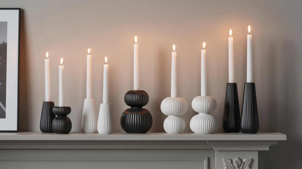 Sleek Candleholders