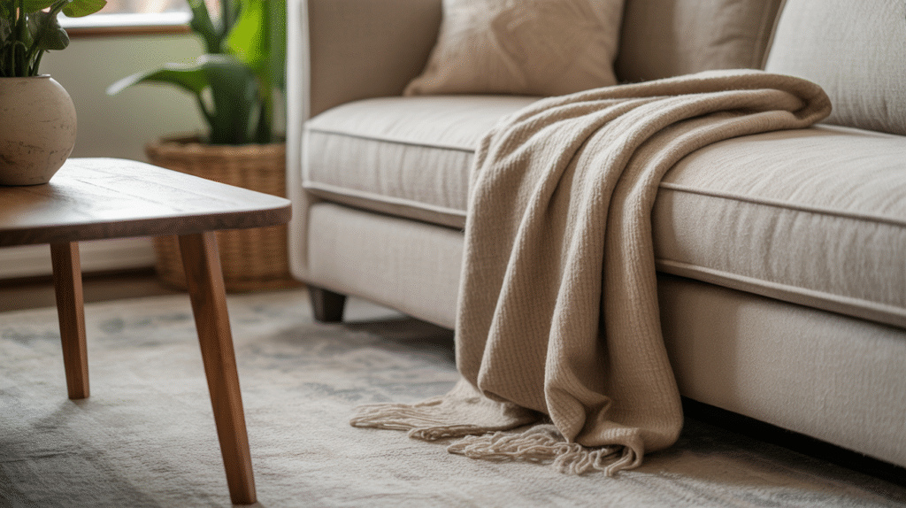 Soft Wool Throw Blanket