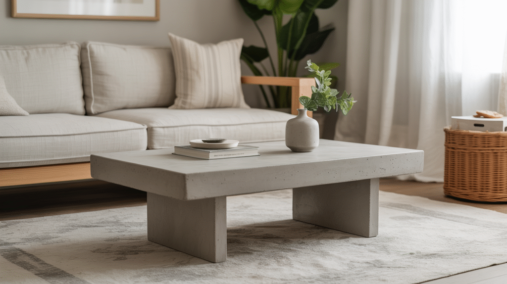 Polished Concrete Coffee Table