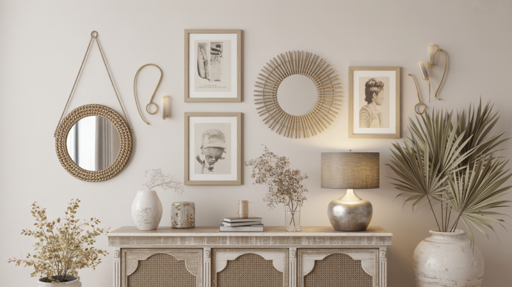 Gallery Wall with a Boho Twist