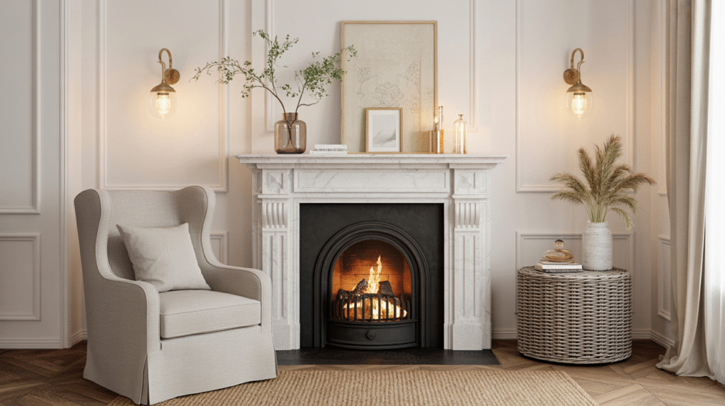 French-Style Fireside Charm