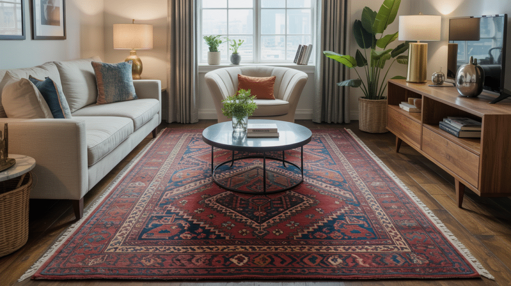 Eye-Catching Area Rugs That Anchor with Color