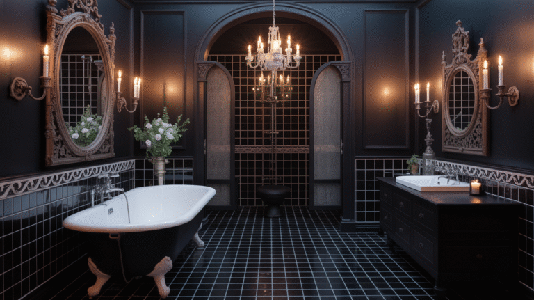 10 Gothic Bathroom Ideas for Dark, Dramatic Elegance