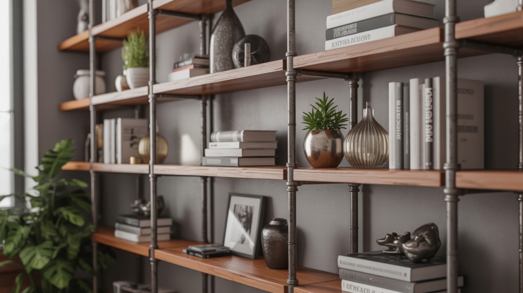 Metal Pipe Shelving