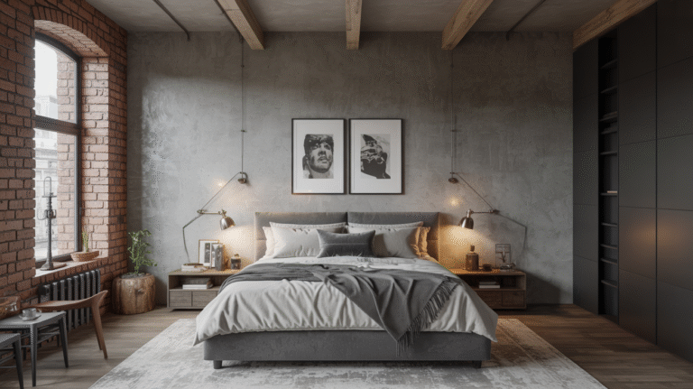 Raw & Refined: 14 Industrial Bedroom Ideas for a Bold Look
