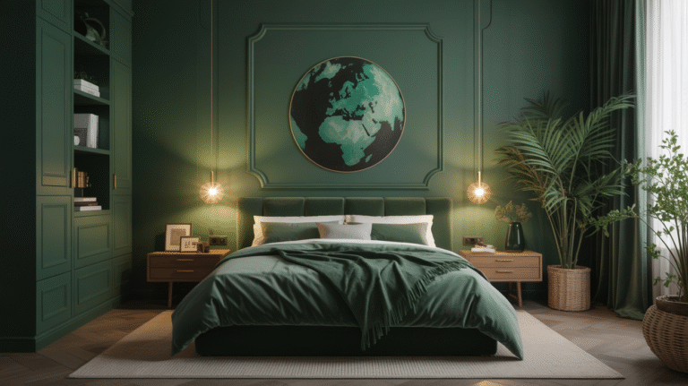 Rich and Relaxing: Dark Green Bedroom Ideas That Feel Effortlessly Stylish