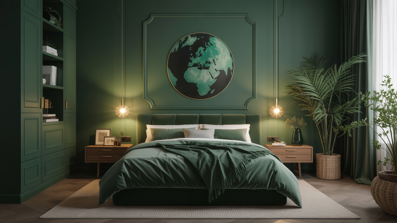 Rich and Relaxing: Dark Green Bedroom Ideas That Feel Effortlessly Stylish