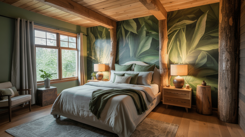 Verdant Vibes with Rustic Beams