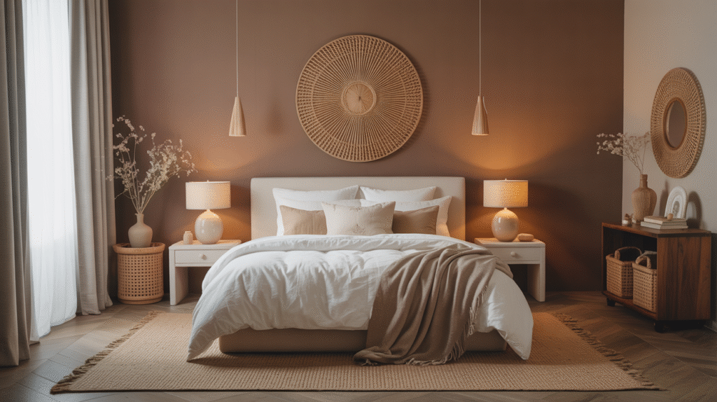 Serene Spaces with Nutty Tones for a Peaceful Atmosphere