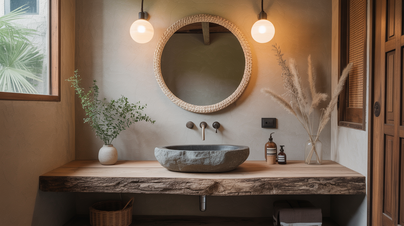 20 Wabi Sabi Bathroom Ideas That Embrace Natural Beauty and Simplicity