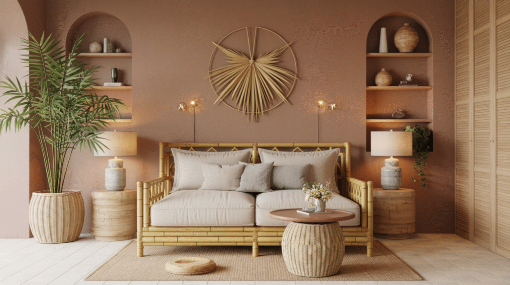 Whispering Palm: Light Brown Vibes for a Relaxed Escape