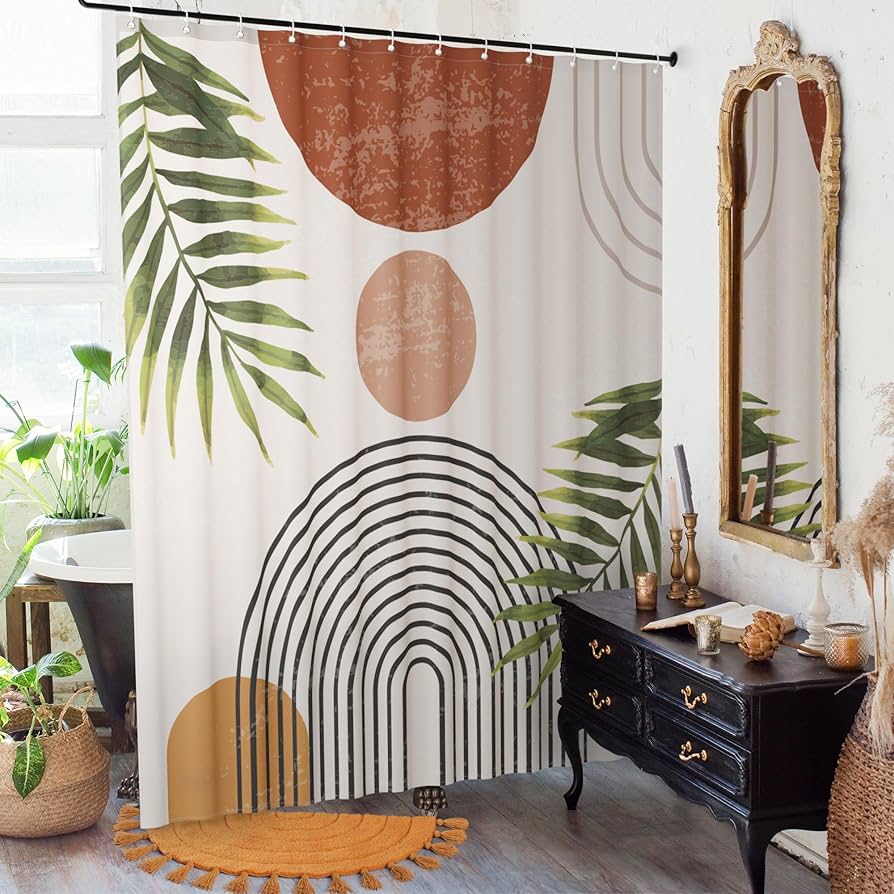 Bold-Patterned Shower Curtain