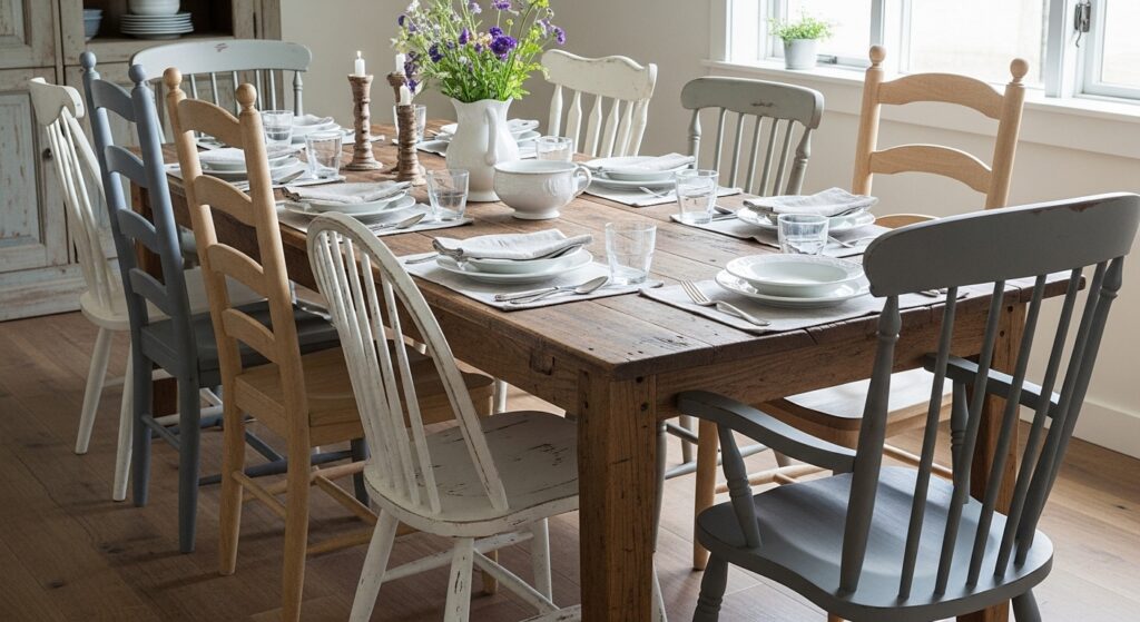 Mismatched Dining Chairs