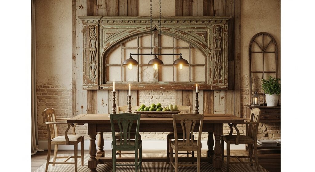 Salvaged Window Frame