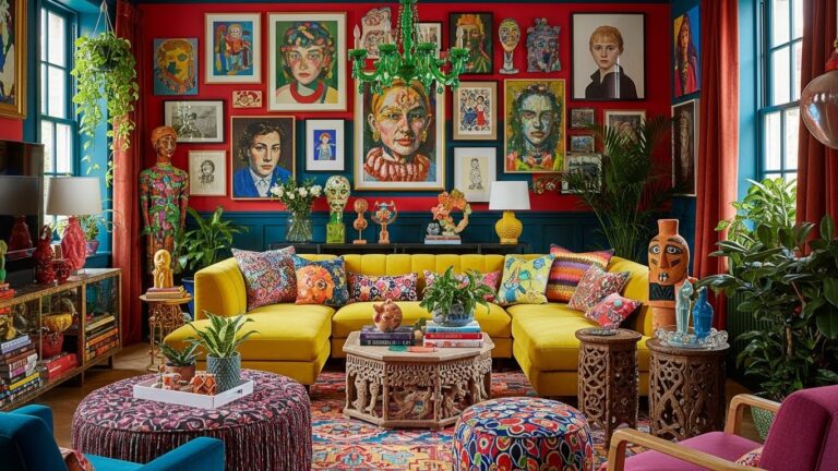 Eclectic Maximalist Living Room Ideas for a Bold, Personality-Packed Space