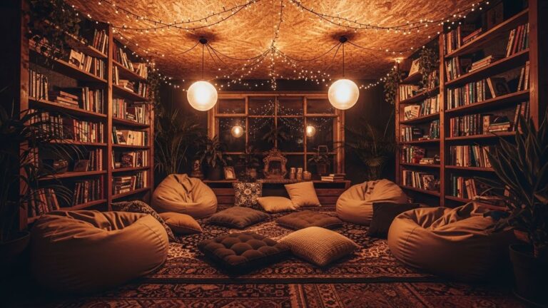 20 Cozy Vintage Reading Nook Ideas with Warm Ambient Lighting
