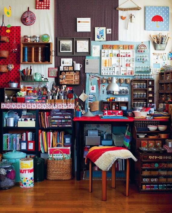 19 Maximalist Craft Room Inspirations | Ideas That Will Inspire You to Finally Tackle That Big Project